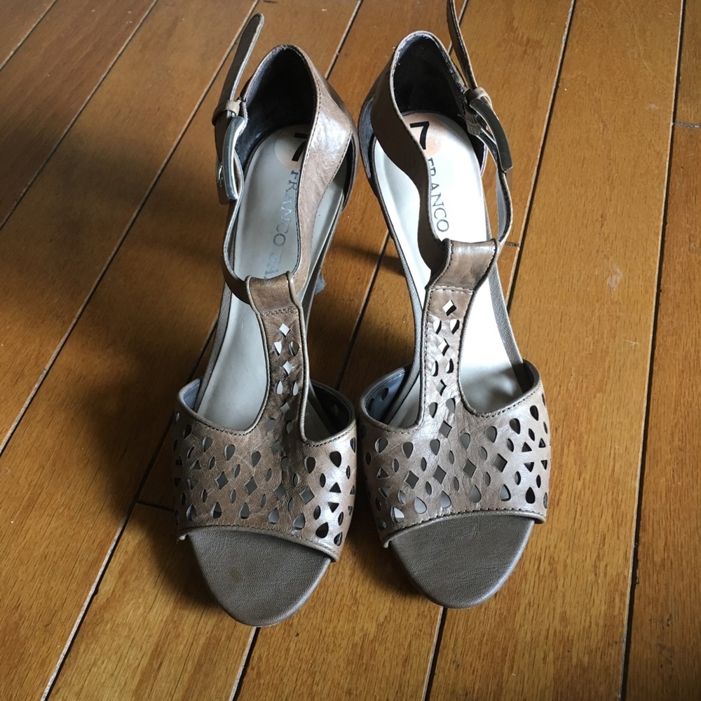 Franco Sarto heeled brown sandals